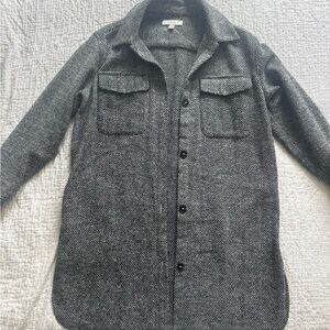 Women's Gray Button-Up Jacket